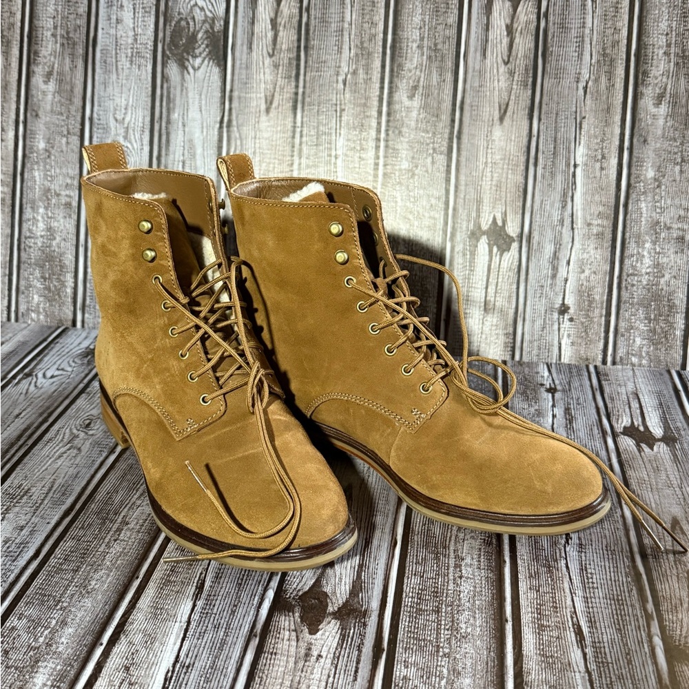 Clarks Women’s Brown Lace-Up Boots